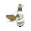 Sandałki Giulio Santoro by Presto L-84-PS srebrny kryształ
