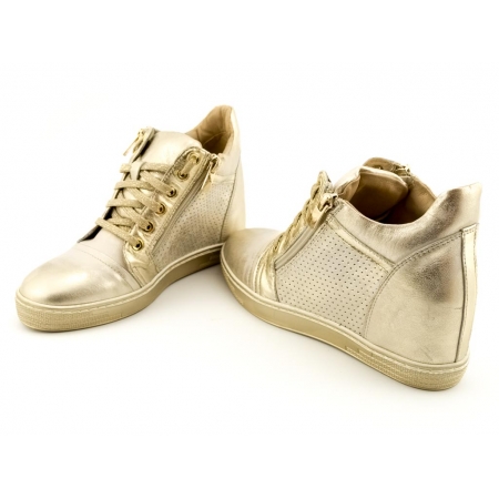 Sneakersy Arturo Vicci 6017/D 238-312 przecierane złoto